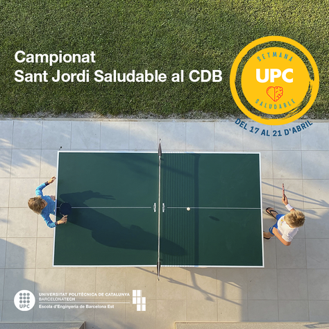 1r Campionat de Tennis Taula "Sant Jordi Saludable al CDB"