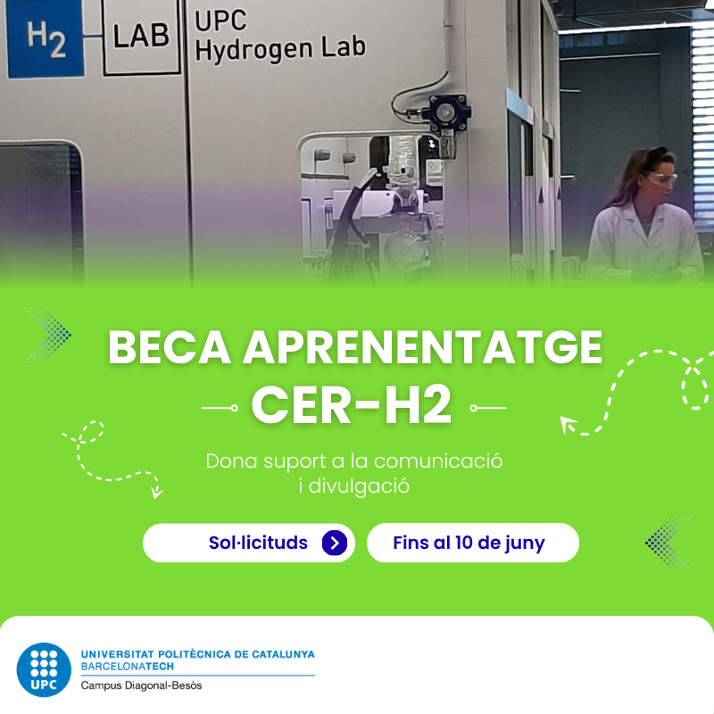 Beca d'aprenentatge de comunicació i divulgació al CER-H2