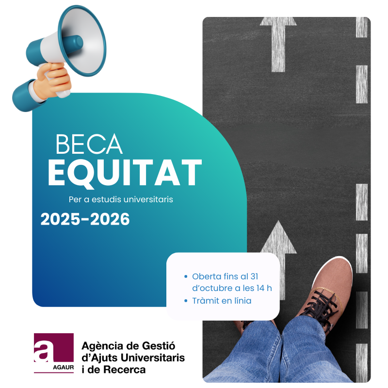 Convocada la Beca Equitat per al curs 2025-2026