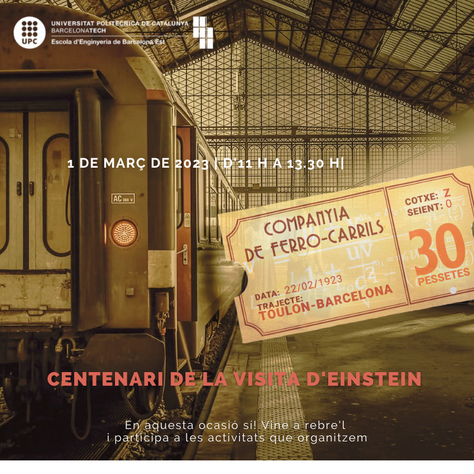 Einstein a l'EEBE: 100 anys de la visita a l'Escola Industrial de Barcelona