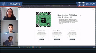 El projecte EcoTag d'UPCoders finalista a la HackUPC 2021