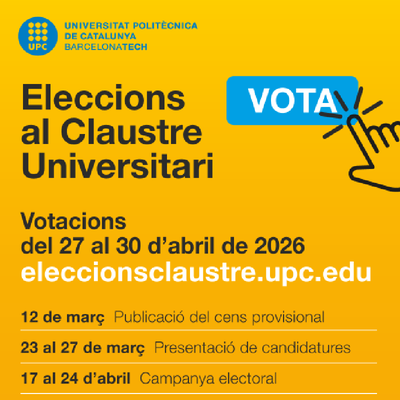 Eleccions al Claustre Universitari 2026