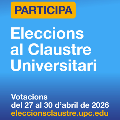 Eleccions al Claustre Universitari de la UPC 2026