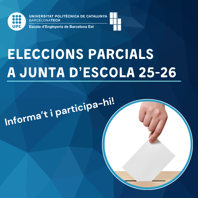 Eleccions parcials a Junta d'Escola de l'EEBE: participa-hi i decideix!