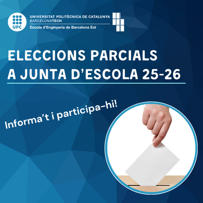 Eleccions parcials a Junta d'Escola de l'EEBE: participa-hi i decideix!