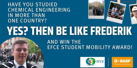 Es convoca l'EFCE Student Mobility Award 2023 per a estudiantat d'Enginyeria Química