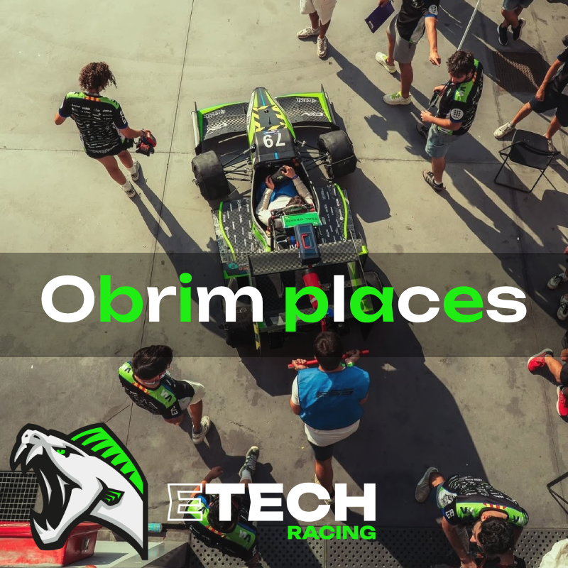 eTech Racing obre termini per incorporar nous membres a l'equip.