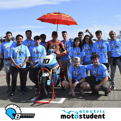 Grans resultats de l'ePR03 d'ePowered RACING a la competició Motostudent celebrada a Aragó