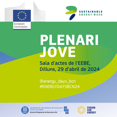 La ciència i la tecnologia per als més joves amb el Plenary Jove dels Energy Days