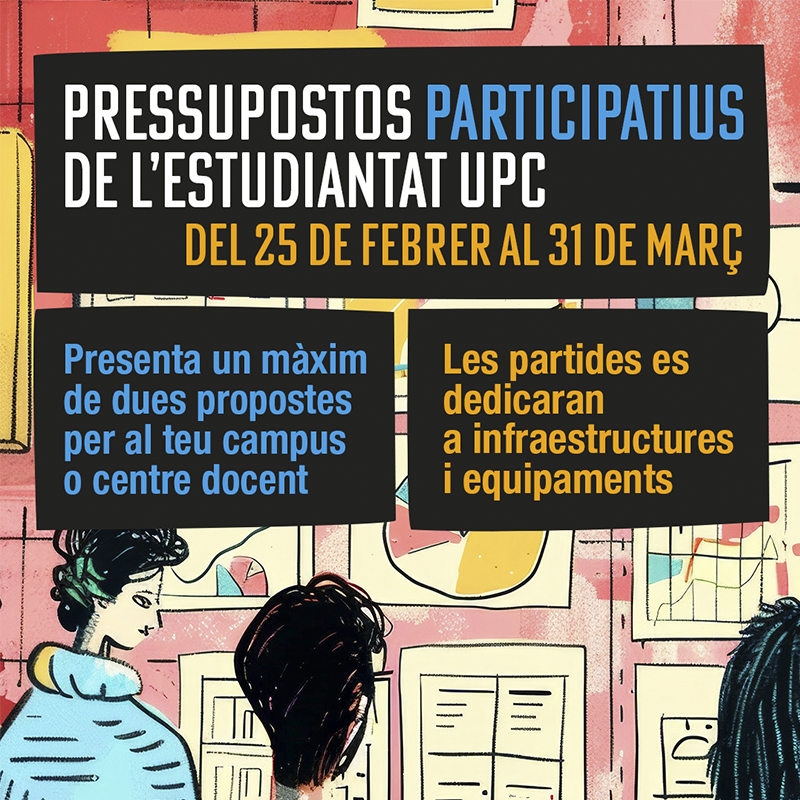 L’estudiantat de la UPC podrà proposar i votar projectes de millora en els campus