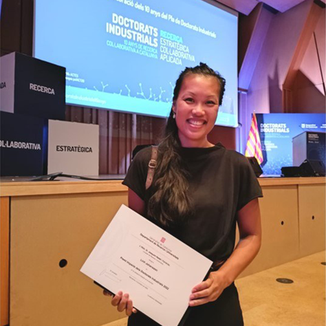 Linh Johansson, doctoranda a l'EEBE, guanyadora als Premis Impacte 2022 de Doctorats Industrials