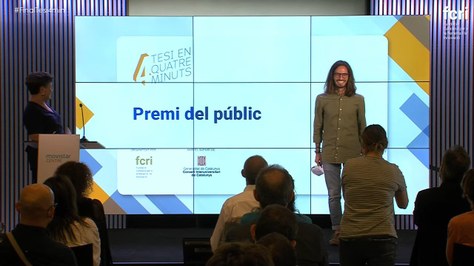 Lluís Oliver guanya el premi del públic al concurs Presenta la teva tesi en 4 minuts