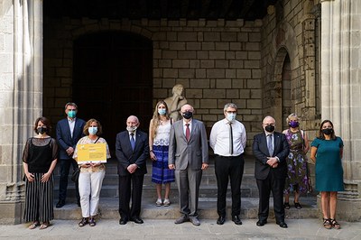 Nataly Velásquez, estudiant de l'EEBE, integrant de l'equip guanyador del I Premi Rector Gabriel Ferraté