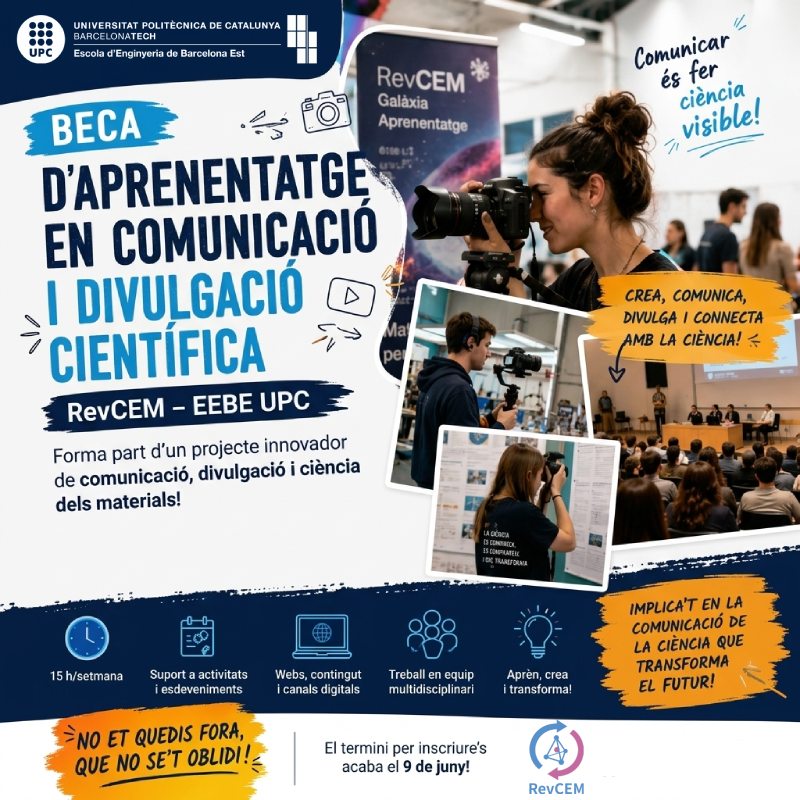 Nova Beca d'Aprenentatge en comunicació i divulgació científica