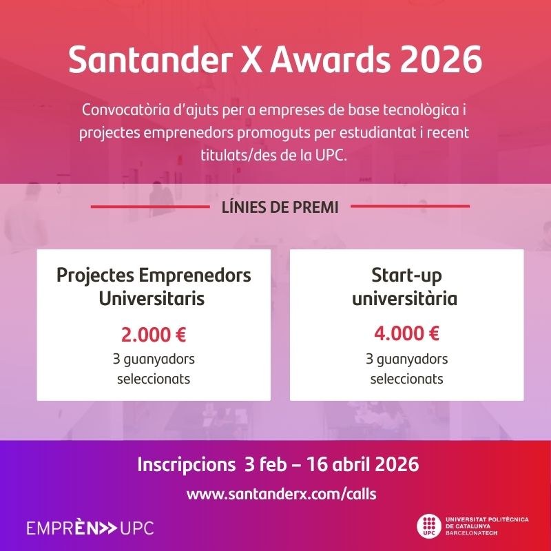 Oberta la convocatòria dels Santander X Spain Awards 2026