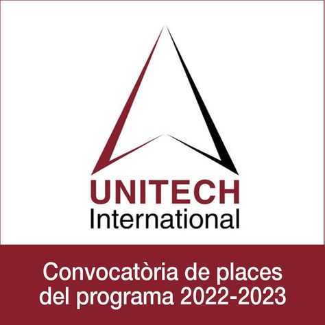 Obertes les inscripcions al programa UNITECH'2022-2023