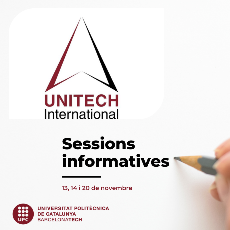 Programades sessions informatives del programa de mobilitat UNITECH International