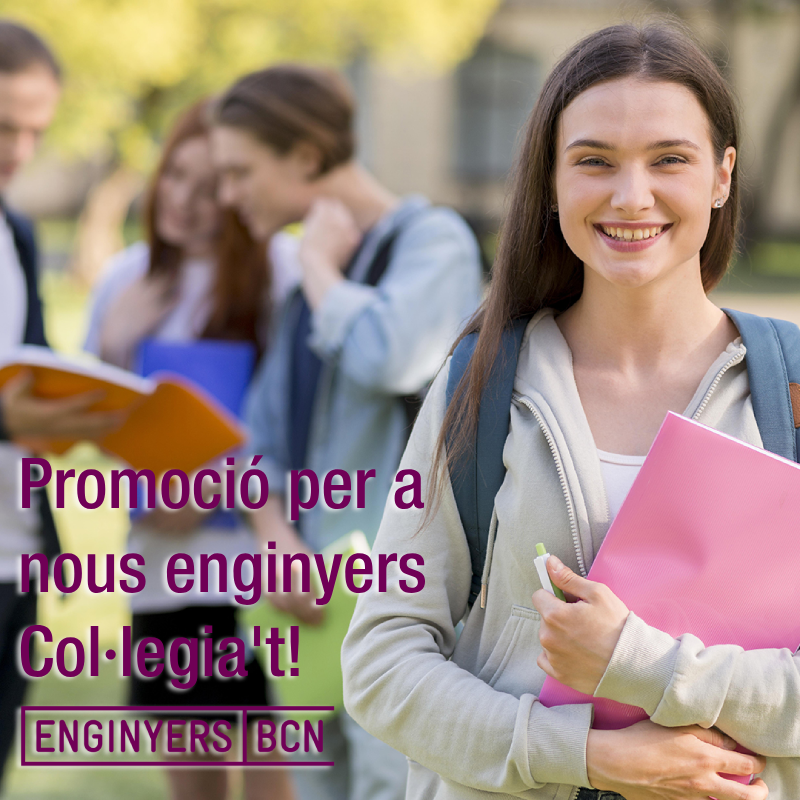 Promoció de col·legiació d'ENGINYERS BCN per a recent titulats