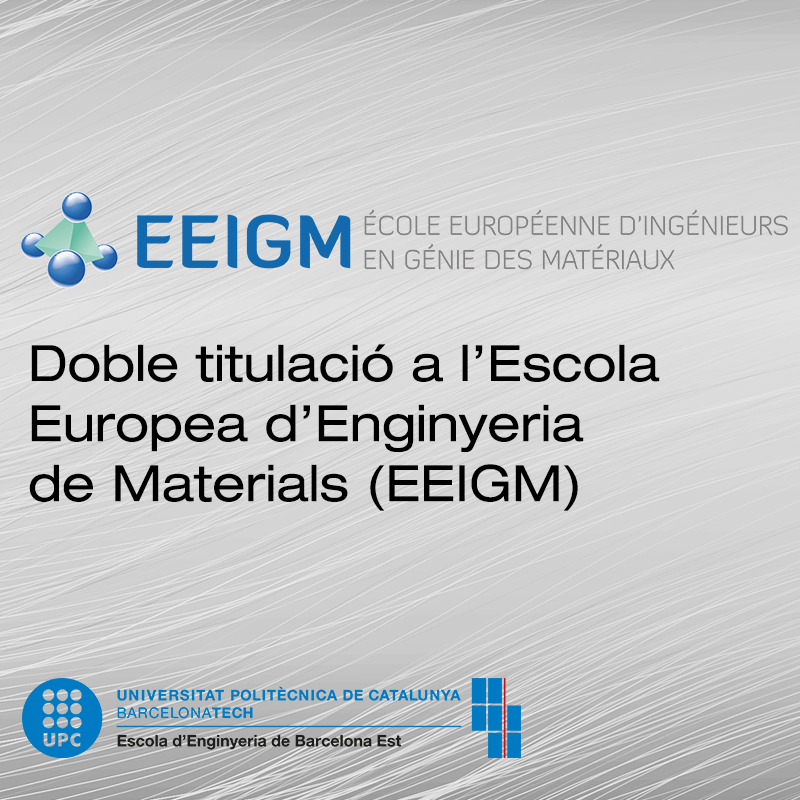 Sessió informativa de la doble titulació entre l'EEBE i EEIGM