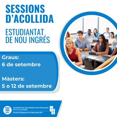 Sessions d'acollida de l'estudiantat de nou ingrés per al curs 24-25