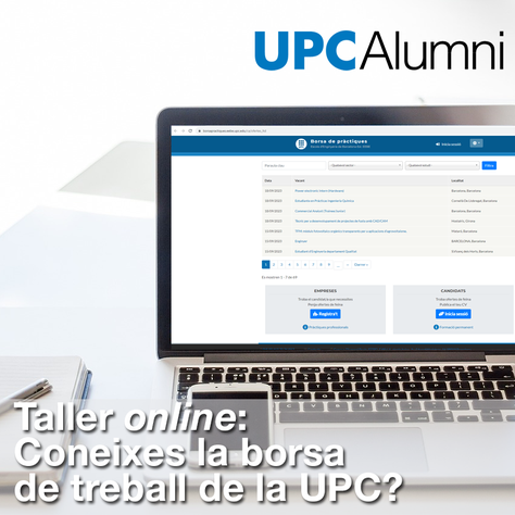 Taller en línia: coneixes la borsa de treball de la UPC?