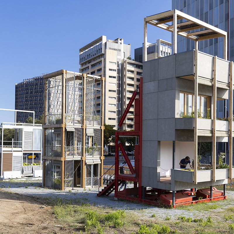 Tres prototips d’habitatge sostenible, a prova al Campus Diagonal-Besòs